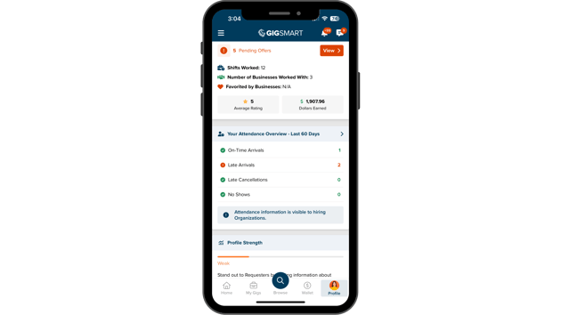 Worker Attendance Visibility