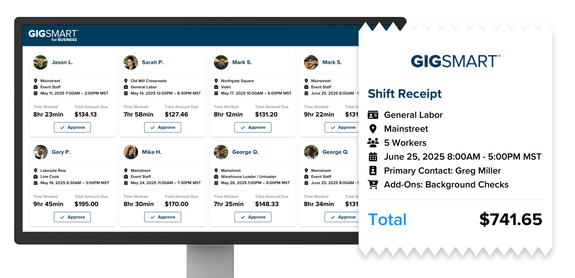 3. Only pay for Completed Shifts @3x