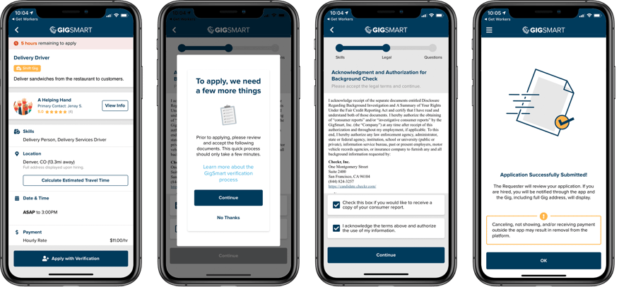 GigSmart Verified Worker Consent