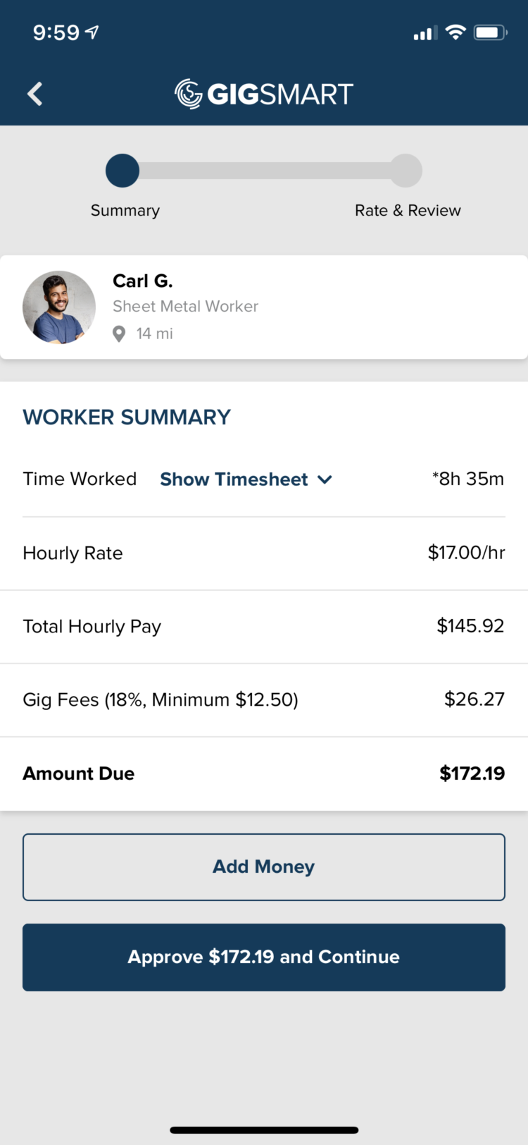 Only pay for completed work