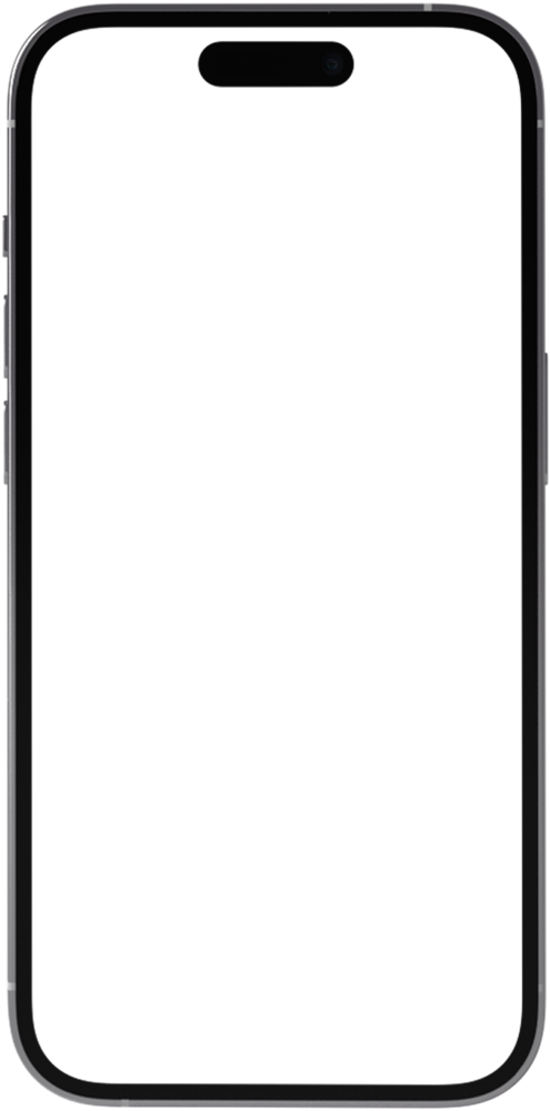 An empty mobile phone mockup
